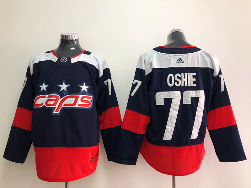 Men's Washington Capitals TJ Oshie #77 Navy Jersey